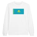 Miniatyrbild 1 av 3: Långärmad T-shirt - PIXELFORMA - Kazakstans flagga - 100% bomull - Långärmad - Normala passform