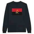 Miniatyrbild 1 av 3: Långärmad T-shirt - PIXELFORMA - Angolas flagga - 100% bomull - Långa ärmar - Normal passform