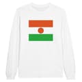 Miniatyrbild 1 av 3: T-shirt med lång ärm - PIXELFORMA - Niger flagga - 100% bomull - Långa ärmar - Regular fit