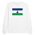 Miniatyrbild 1 av 3: Långärmad t-shirt - PIXELFORMA - Flag of Lesotho - 100 % bomull - Långa ärmar - Optimal komfort