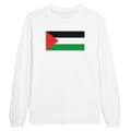 Miniatyrbild 1 av 3: Långärmad T-shirt - Palestina - Vit - 100% bomull - Regular fit - Unisex