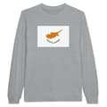 Miniatyrbild 1 av 3: Långärmad T-shirt - PIXELFORMA - Cypriska flaggan - 100% bomull - Långa ärmar - Optimal komfort