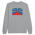 Miniatyrbild 1 av 3: T-shirt med långa ärmar - PIXELFORMA - Färjan av La Réunion - 100% bomull - Långa ärmar - Optimal komfort