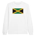 Miniatyrbild 1 av 3: Långärmad t-shirt - PIXELFORMA - Flag of Jamaica - Vit - Normal passform - Vuxen