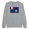 Miniatyrbild 1 av 3: T-shirt - Antarktisflagga - Grå - 100% bomull - Långa ärmar - Regular passform
