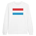 Miniatyrbild 1 av 3: Långärmad T-shirt - PIXELFORMA - Luxemburgs flagga - 100% bomull - Långärmad - Regular passform