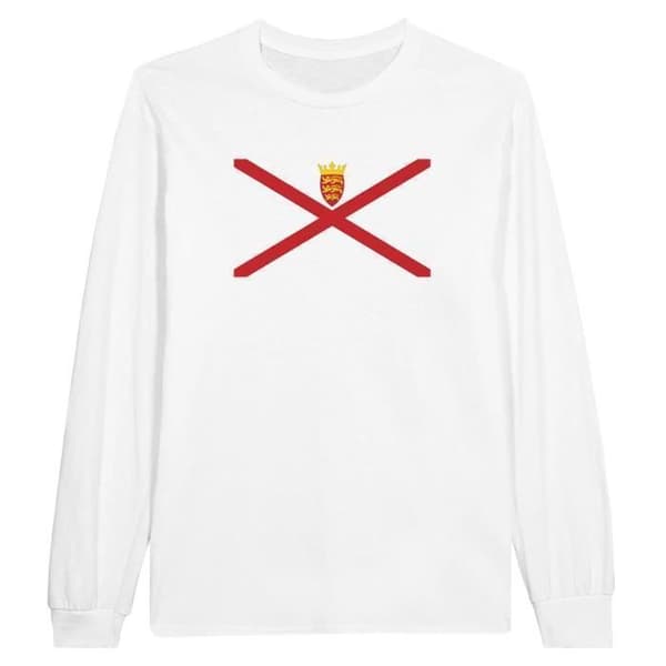 Långärmad t-shirt - PIXELFORMA - Jersey Flagga - 100% bomull - Långa ärmar - Optimal komfort