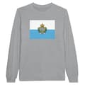 Miniatyrbild 1 av 3: Långärmad t-shirt - PIXELFORMA - Flag of San Marino - 100 % bomull - Långa ärmar - Optimal komfort