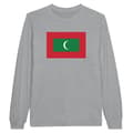 Miniatyrbild 1 av 3: T-shirt med långa ärmar - PIXELFORMA - Maldivernas flagga - 100% bomull - Långa ärmar - Optimal komfort