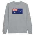 Miniatyrbild 1 av 3: T-shirt med lång ärm - Heard- och MacDonaldöarnas flagga - Grå - 100% bomull - Regular fit - Unisex