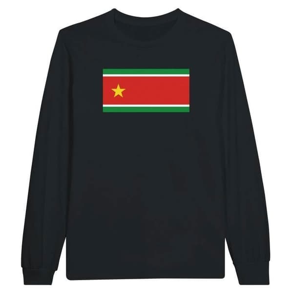 T-shirt med lång ärm - PIXELFORMA - Guadeloupe flagga - 100% bomull - Långärmad - Unisex