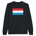 Miniatyrbild 1 av 3: Långärmad t-shirt - PIXELFORMA - Luxemburgs flagga - 100% bomull - Långa ärmar - Optimal komfort