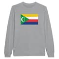Miniatyrbild 1 av 3: Långärmad T-shirt - PIXELFORMA - Komorernas flagga - 100 % bomull - Långa ärmar - Optimalt komfort