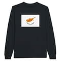Miniatyrbild 1 av 3: T-shirt med långa ärmar - PIXELFORMA - Cyperns flagga - 100% bomull - Svart - Långa ärmar