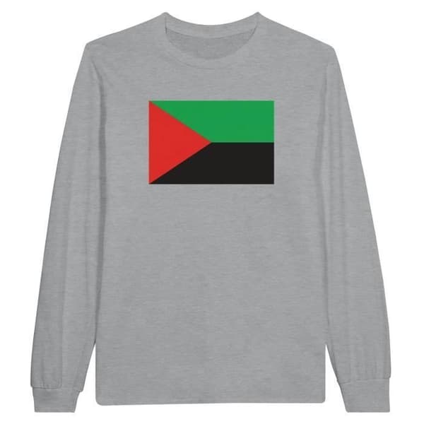 Långärmad t-shirt - PIXELFORMA - Flag of Martinique - Grå - Vanlig - Vuxen
