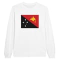 Miniatyrbild 1 av 3: T-shirt - Papua Nya Guinea - Vit - 100% bomull - Långa ärmar - Regular fit