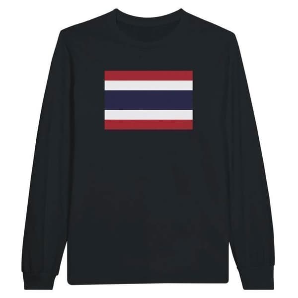 Långärmad t-shirt - PIXELFORMA - Yemens flagga - 100 % bomull - Långa ärmar - Optimal komfort