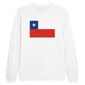 Miniatyrbild 1 av 3: Långärmad T-shirt - PIXELFORMA - Chiles flagga - 100% bomull - Optimal komfort - Förstärkta sömmar
