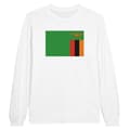 Miniatyrbild 1 av 3: Långärmad t-shirt - PIXELFORMA - Flag of Zambia - 100 % bomull - Långa ärmar - Optimal komfort