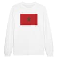 Miniatyrbild 1 av 3: Långärmad t-shirt - PIXELFORMA - Marockos flagga - 100 % bomull - Långa ärmar - Optimal komfort