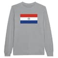 Miniatyrbild 1 av 3: Långärmad t-shirt - PIXELFORMA - Flag of Paraguay - Grå - Vanlig - Vuxen