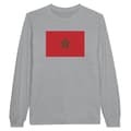 Miniatyrbild 1 av 3: Långärmad t-shirt - PIXELFORMA - Marockos flagga - 100 % bomull - Långa ärmar - Optimal komfort