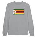 Miniatyrbild 1 av 3: Långärmad t-shirt - PIXELFORMA - Flag of Zimbabwe - 100% bomull - Långa ärmar - Optimal komfort