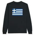 Miniatyrbild 1 av 3: T-shirt med långa ärmar - PIXELFORMA - Greklands flagga - 100% bomull - Långa ärmar - Unisex