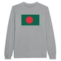 Miniatyrbild 1 av 3: Långärmad T-shirt - PIXELFORMA - Flagga av Bangladesh - 100% bomull - Långa ärmar - Optimala komfort