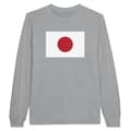 Miniatyrbild 1 av 3: Långärmad T-shirt - PIXELFORMA - Japans flagga - 100% bomull - Långa ärmar - Optimal komfort