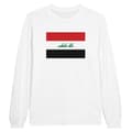Miniatyrbild 1 av 3: Långärmad t-shirt - PIXELFORMA - Flag of Iraq - 100 % bomull - Långa ärmar - Normal passform