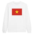 Miniatyrbild 1 av 3: Långärmad T-shirt - PIXELFORMA - Vietnams flagga - 100% bomull - Långärmad - Klassisk passform