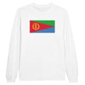 Miniatyrbild 1 av 3: Långärmad T-shirt - PIXELFORMA - Eritreanskt flagga - 100% bomull - Vit - Vuxen