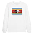 Miniatyrbild 1 av 3: Långärmad t-shirt - PIXELFORMA - Flag of Eswatini - Vit - Vanlig - Långa ärmar