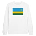 Miniatyrbild 1 av 3: Långärmad t-shirt - PIXELFORMA - Rwandas flagga - 100% bomull - Optimal komfort - Långa ärmar