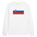 Miniatyrbild 1 av 3: T-shirt med långa ärmar - PIXELFORMA - Sloveniens flagga - 100% bomull - Långa ärmar - Optimal komfort