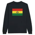 Miniatyrbild 1 av 3: T-shirt med långa ärmar - PIXELFORMA - Bolivias flagga - 100% bomull - Långa ärmar - Optimal komfort