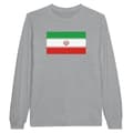 Miniatyrbild 1 av 3: Långärmad T-shirt - PIXELFORMA - Irans flagga - 100% bomull - Klassisk passform - Vuxen