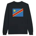 Miniatyrbild 1 av 3: Långärmad T-shirt - RDC-flagga - Svart - 100% bomull - Regular fit - Långärmade