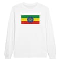 Miniatyrbild 1 av 3: T-shirt med långa ärmar - PIXELFORMA - Flagga av Etiopien - 100% bomull - Långa ärmar - Regular fit