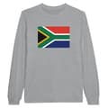 Miniatyrbild 1 av 3: Sydafrika Flag Långärmad T-shirt - PIXELFORMA - Grå - Långärmad - Vanlig - Vuxen