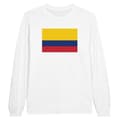 Miniatyrbild 1 av 3: T-shirt med långa ärmar - PIXELFORMA - Colombias flagga - 100% bomull - Långa ärmar - Regular passform