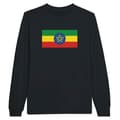Miniatyrbild 1 av 3: T-shirt med långa ärmar - PIXELFORMA - Etiopiens flagga - 100% bomull - Långa ärmar - Optimal komfort