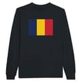 Miniatyrbild 1 av 3: T-shirt med långa ärmar - PIXELFORMA - Tchads flagga - 100% bomull - Långa ärmar - Optimalt komfort