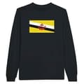 Miniatyrbild 1 av 3: Långärmad T-shirt - PIXELFORMA - Bruneis flagga - 100% bomull - Långärmad - Optimal komfort