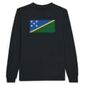 Miniatyrbild 1 av 3: T-shirt med långa ärmar - PIXELFORMA - Salomonflagga - Svart - 100 % bomull - Regular