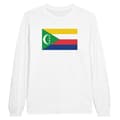 Miniatyrbild 1 av 3: Långärmad t-shirt - PIXELFORMA - Komorernas flagga - 100 % bomull - Långa ärmar - Normal passform