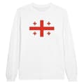 Miniatyrbild 1 av 3: Långärmad t-shirt - PIXELFORMA - Flag of Georgia - 100 % bomull - Långa ärmar - Normal passform