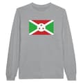 Miniatyrbild 1 av 3: Långärmad t-shirt - PIXELFORMA - Burundis flagga - 100 % bomull - Långa ärmar - Optimal komfort