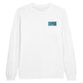 Miniatyrbild 1 av 3: Långärmad t-shirt - Saint Lucias flagga - Vit - 100% bomull - Långärmad - Klassisk krage